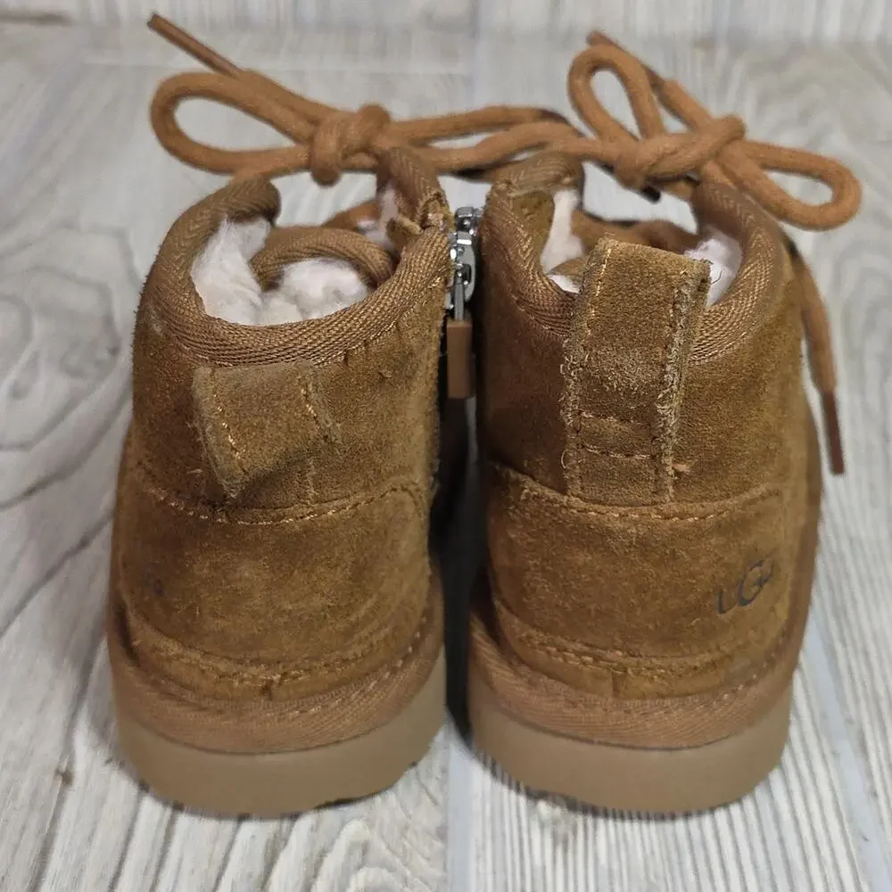 UGG Kids  Neumel II Chukka Chestnut Brown Boots Toddler Size 6
